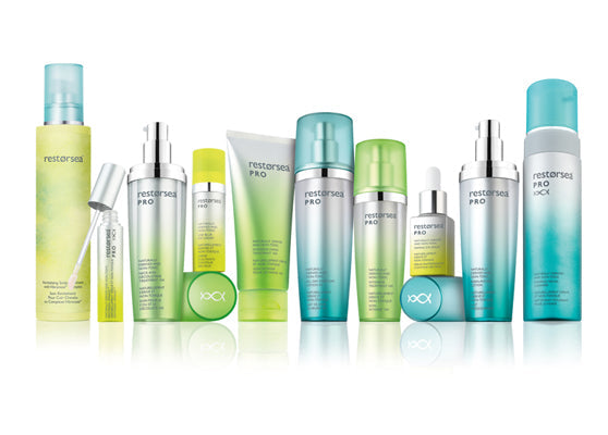 product shot of the full Restorsea product line