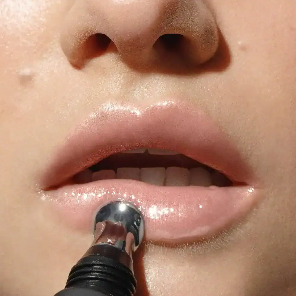 Close up of lips with ANFISA Skin treatment for hydration, softness, and smooth texture