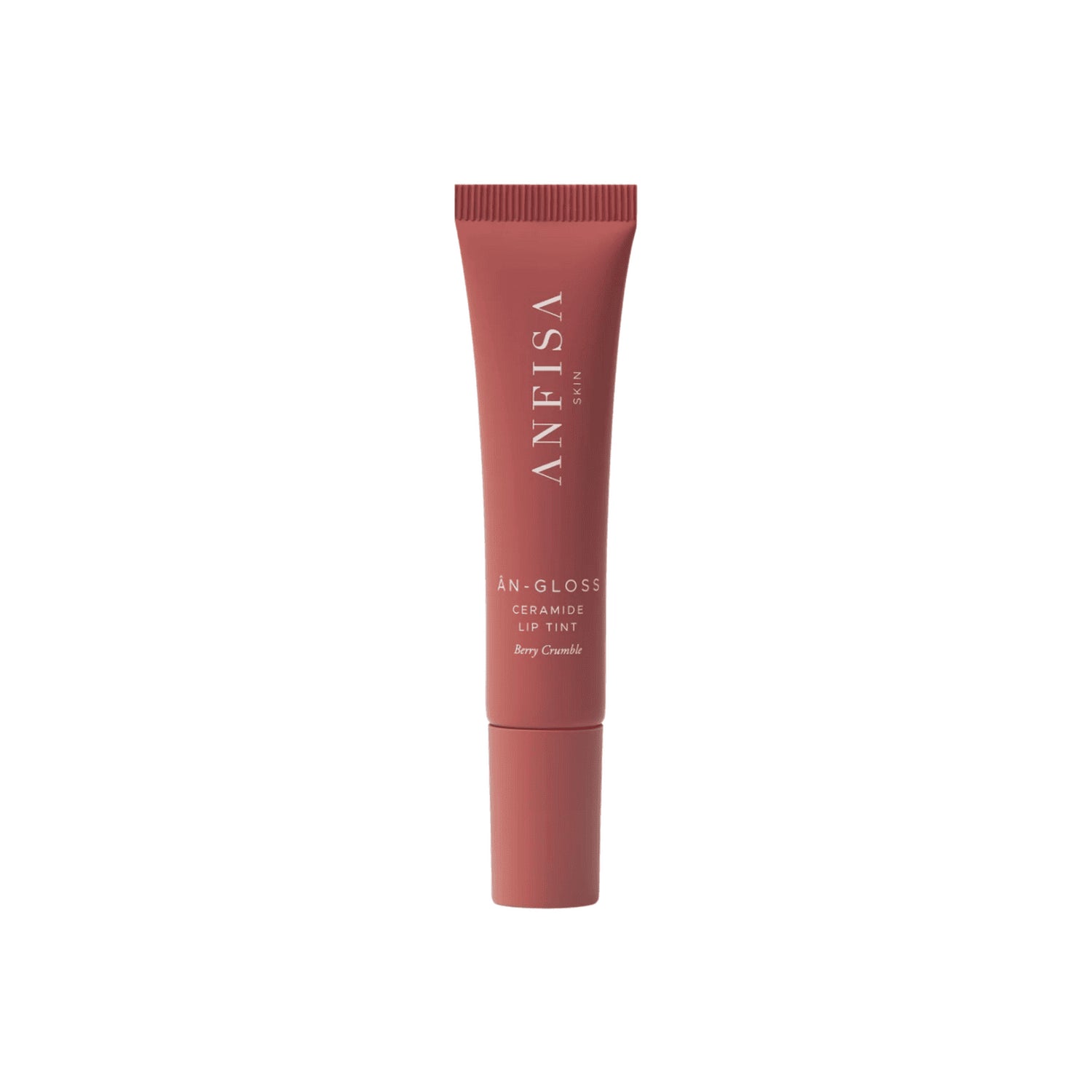 AN-GLOSS Ceramide Berry Crumble Lip Tint tube against a white background