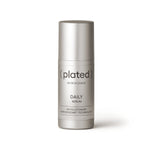 Silver Iplated) DAILY Serum bottle on a white background