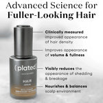 plated hair serum formula highlights with Renewosome technology and lightweight dropper