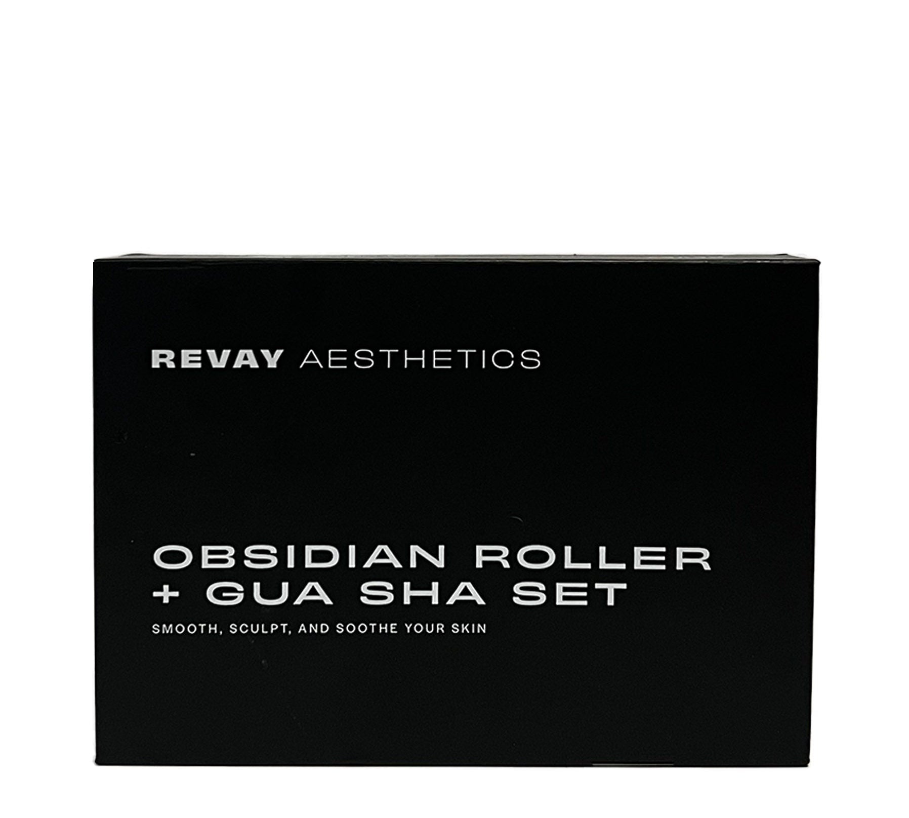 gua sha and roller box revay aesthetics branded